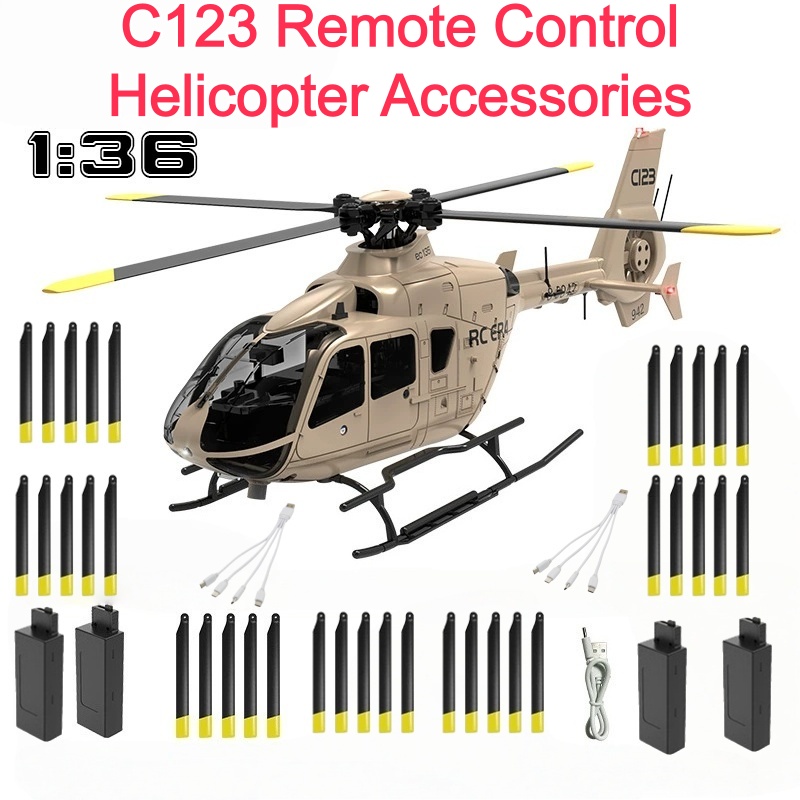 Rc Helicopter Parts - C123 RC Helicopter Battery Propeller C123