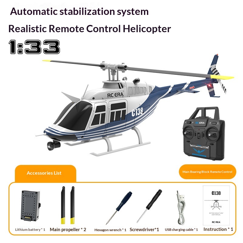 Rc Era C138 Bell 206 Rc Helico - đánh giá và giá Rc Helicopter Single Rotor