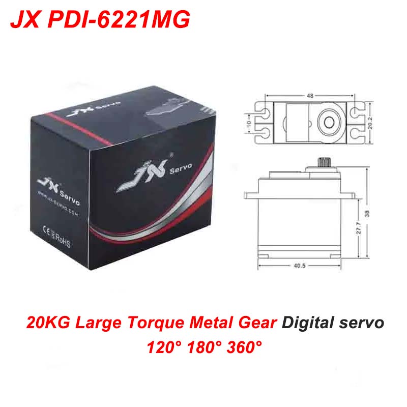JX PDI-6221MG 20KG Large Torqu - đánh giá và giá Rc Helicopter Large