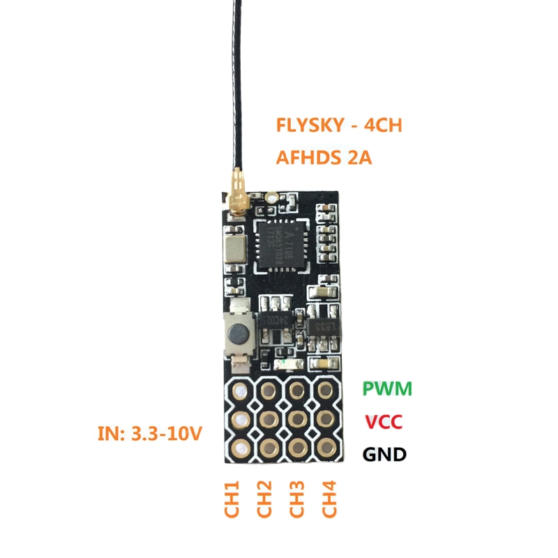 Flysky FS2A Mini Receiver 4CH  - đánh giá và giá Rc Helicopter Battery