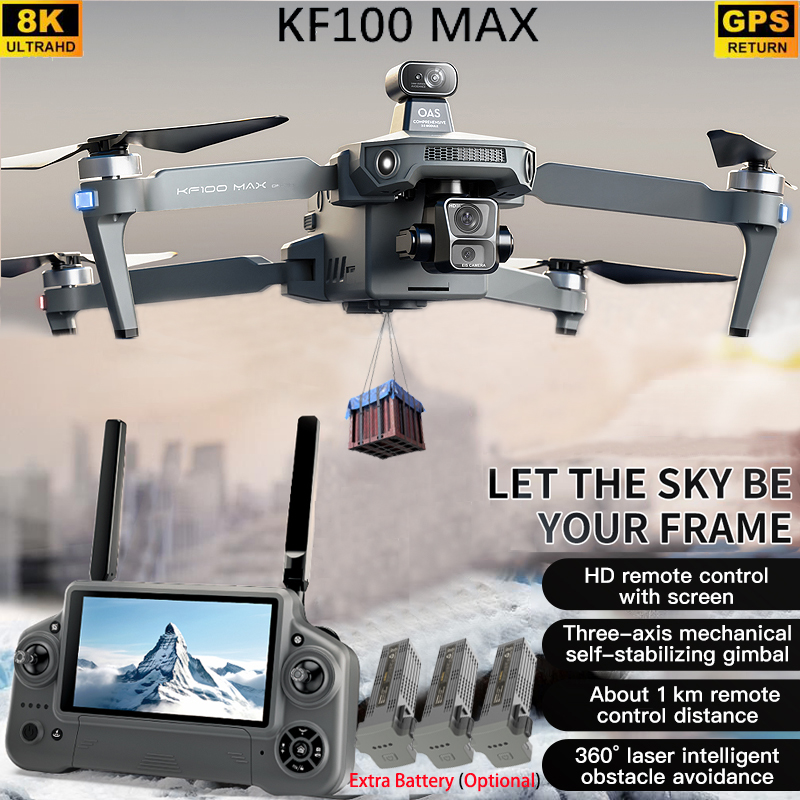 KF100 MAX GPS Drone 4K Camera  - đánh giá và giá Rc Helicopter Charger