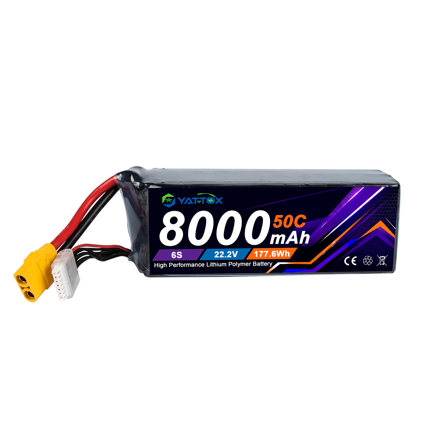 Yattox 6S 8000mAh 50C LiPo Bat - đánh giá và giá Rc Helicopter Large